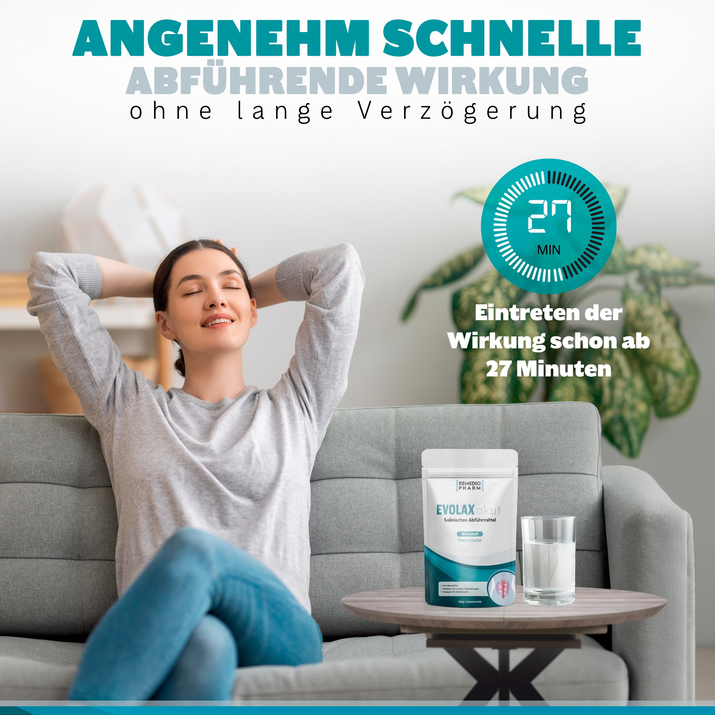 Glaubersalz XXL Packung 305g Neutral inkl. Messlöffel, Marke: Remedio Pharm