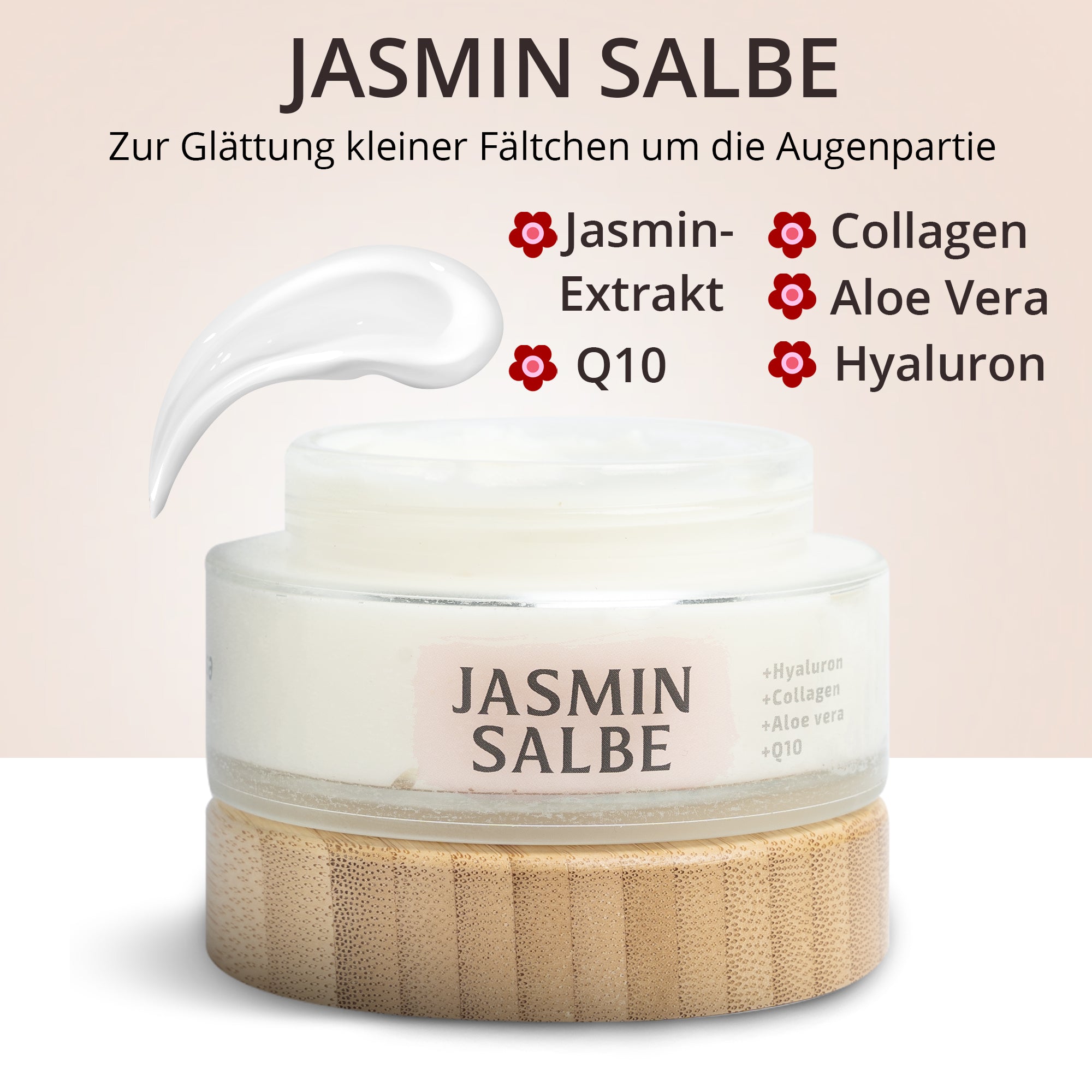Jasminsalbe 100 ml - Anti Aging für die Augenpartie