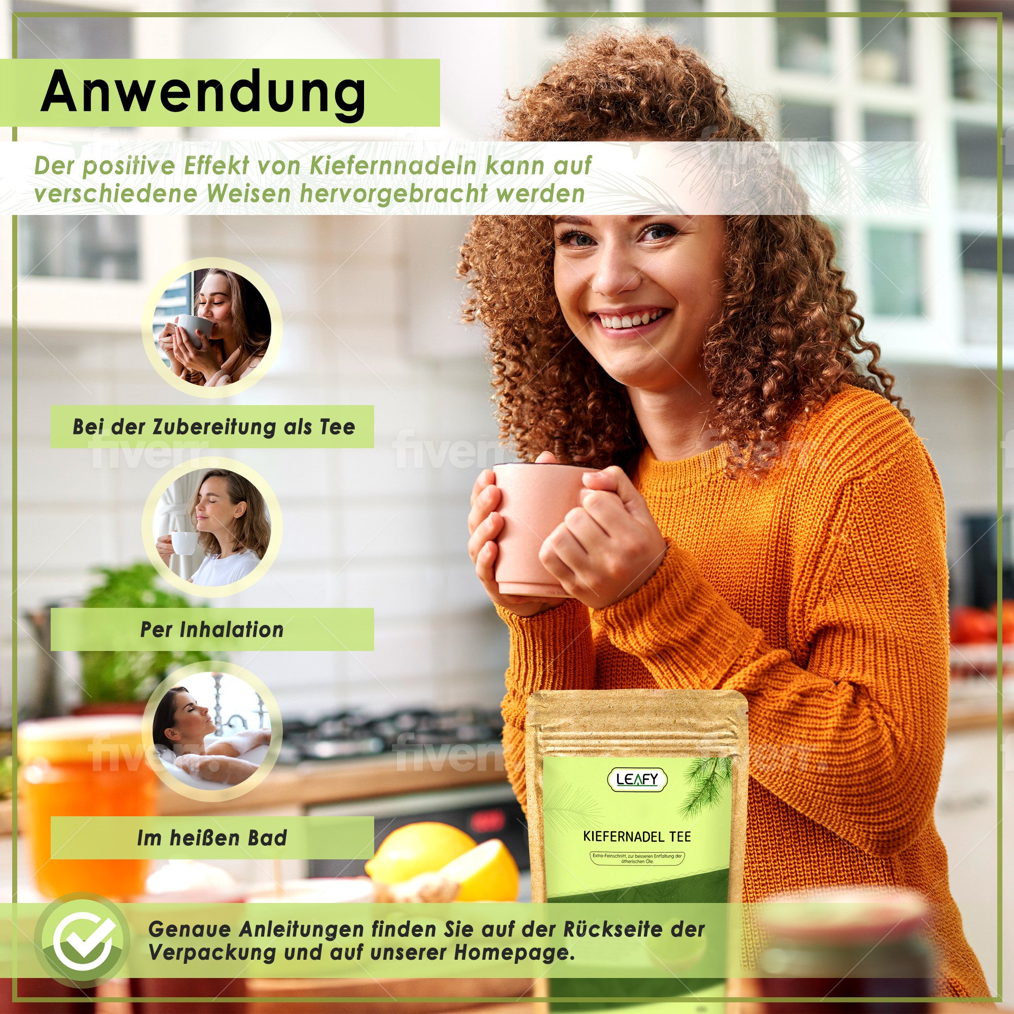 Kiefernadeltee 105g - Extra Feinschnitt